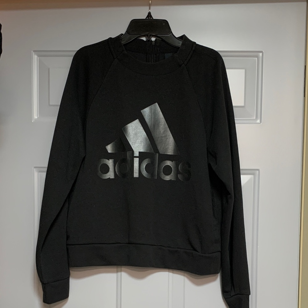 Adidas Black Crewneck with Logo